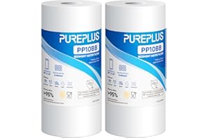 PUREPLUS 5 Micron 10" x 4.5" Whole House Sediment Home Water Filter Replacement Cartridge for Culligan RFC-BBSA, HD-950, WFHD