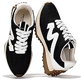 Project Cloud Trendy Fashion Sneakers for Women 2026 - Memory Foam and Non-Slip Comfortable Casual Ladies Shoes for Womens Fashion Sneakers - Lightweight Lace-up Shoes (Lecco)