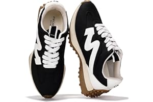 Project Cloud Trendy Sneakers for Women - Memory Foam and Non-Slip Comfortable Casual Ladies Shoes for Womens Fashion Sneakers - Lightweight Lace-up Shoes (Lecco)