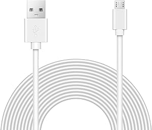 15ft Power Extension Cable for Wyze Camera, Oculus Go, Playstation Classic, Xbox360, and Cameras
