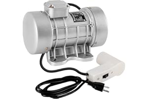 JIAWANSHUN Concrete Vibrator Vibration Motor, 250W Electric Concrete Vibrating Motor for Shaker Table, Vibrator Motor Heavy Duty Machine 110V 60HZ 3000RPM 500KGF