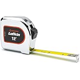 Crescent Lufkin 1/2 x 12' Chrome Case Yellow Clad Tape Measure - L912-02
