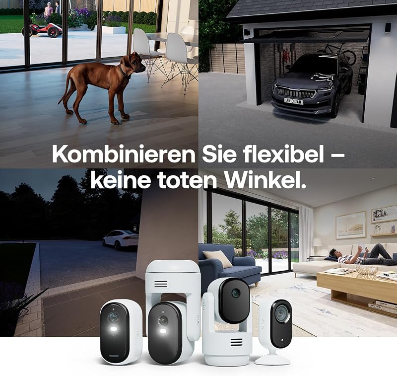 Essential 3 HD Akku Überwachungskamera Aussen & Solar, 2-Kamera-Set