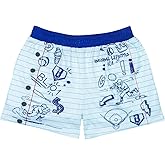 Baseball Lifestyle 101 Boy's Doodle Mesh Shorts with Side Pockets Elastic Waist, 5 inch Inseam, Youth Sizes S-XL