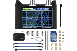 AURSINC NanoVNA SAA-2N V2.2 Antenna Analyzer with Testboard Kit, 4" 50KHz-3GHz N-Type VNA Vector Network Analyzer with Storage Bag, HF VHF UHF Measuring S Parameters, Duplexer, VSWR, Phase, Delay