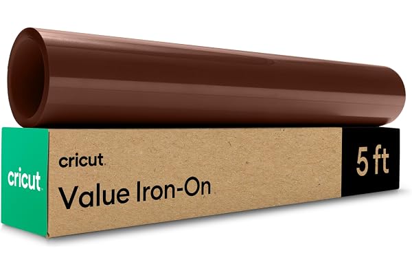 Cricut® Value Iron-On, Brown (12 in x 5 ft) - HTV Heat Transfer Vinyl | HTV Heat Transfer Vinyl