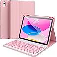 ALIWLHOF for iPad 10th Generation Case with Keyboard 2022 – Keyboard Case for iPad 10.9" 10th Gen, Backlit-Detachable Bluetooth Keyboard Case for Latest iPad 10th Gen 10.9" 2022 with Pencil Holder
