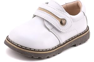 Femizee Toddler Boys Leather Loafers Comfort Uniform Oxford Dress Wedding Shoes
