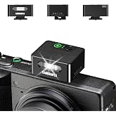 CAMEDAFLX Mini Camera Flash-CF3 Manual Mini Flash,GN5, Aluminum Hot Shoe Flash Speedlight for Ricoh GR3/Sony ZV1/Fuji/Canon/Nikon for Film Camera/DSLR.(Black)