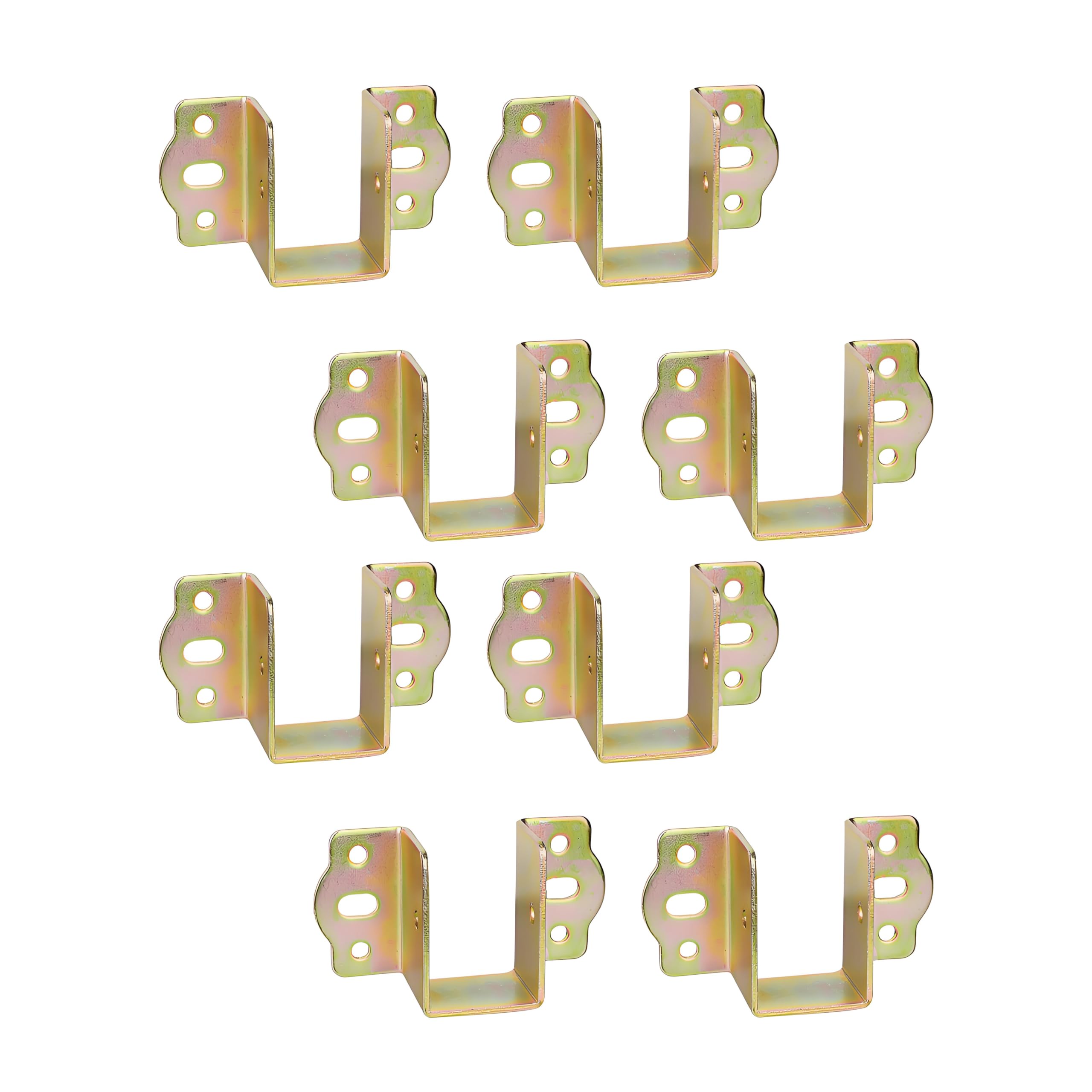 LIKERAINY Centre Support Bed Hinge Rail Brackets Timber Joist Hanger Width 30 mm Suspension Connecting Fittings Hooks Fastener for Bed Frame Metal 8 pcs