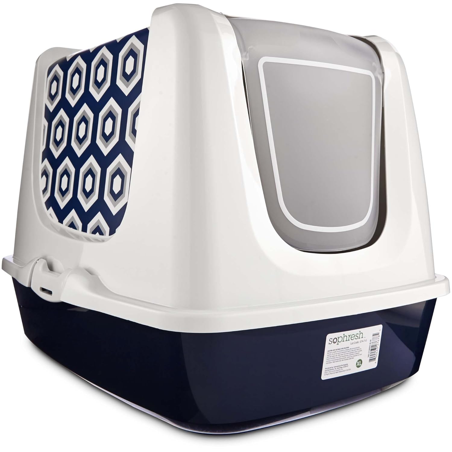so phresh gray open cat litter box
