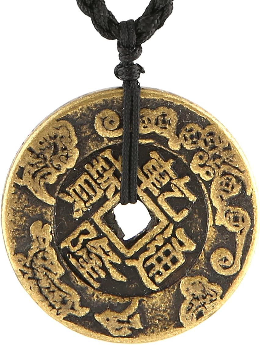 Chinese Necklace Lucky Coins Good Luck 
