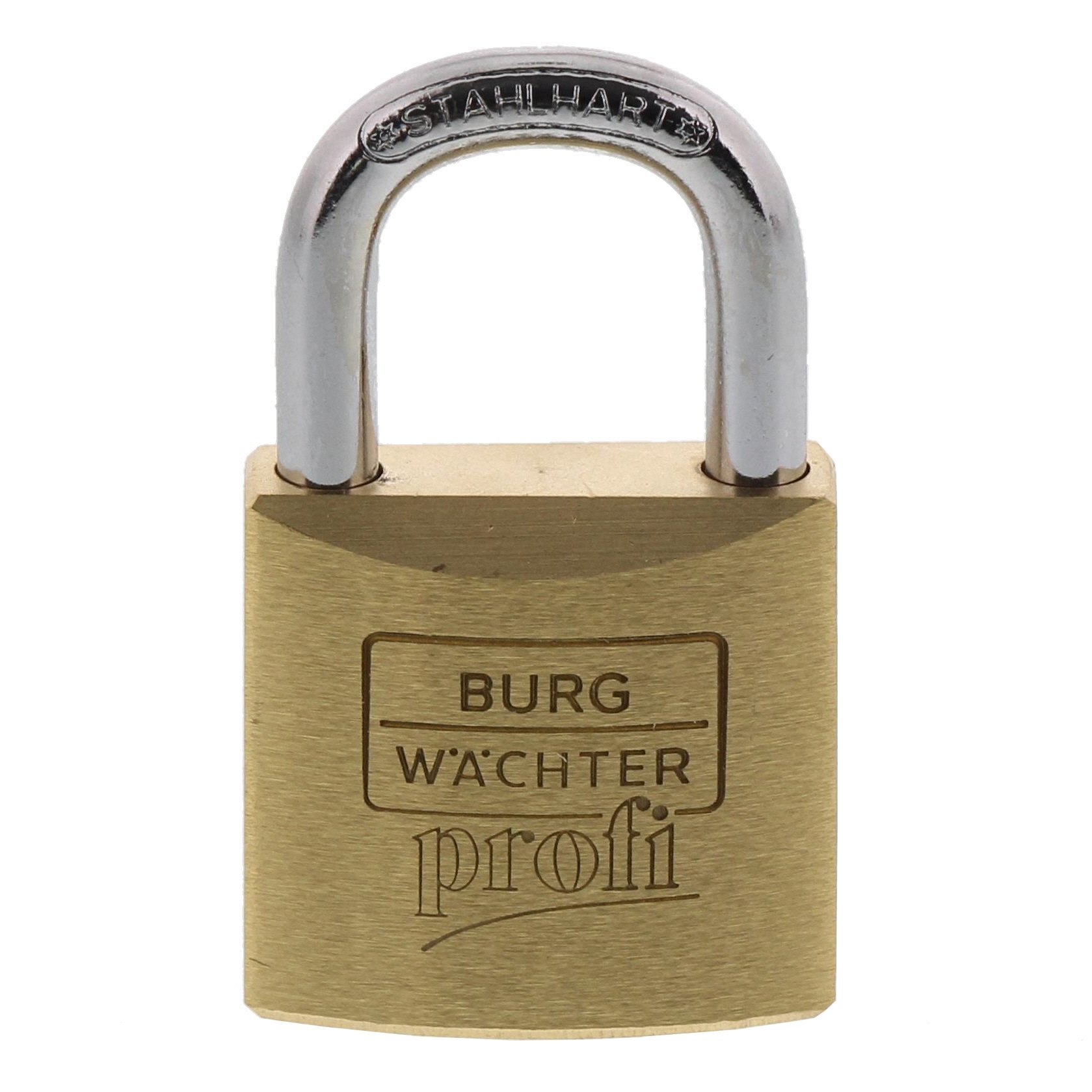 Burg Wächter Profi 116 30 SB Padlock with 2 Keys 5 mm Brass