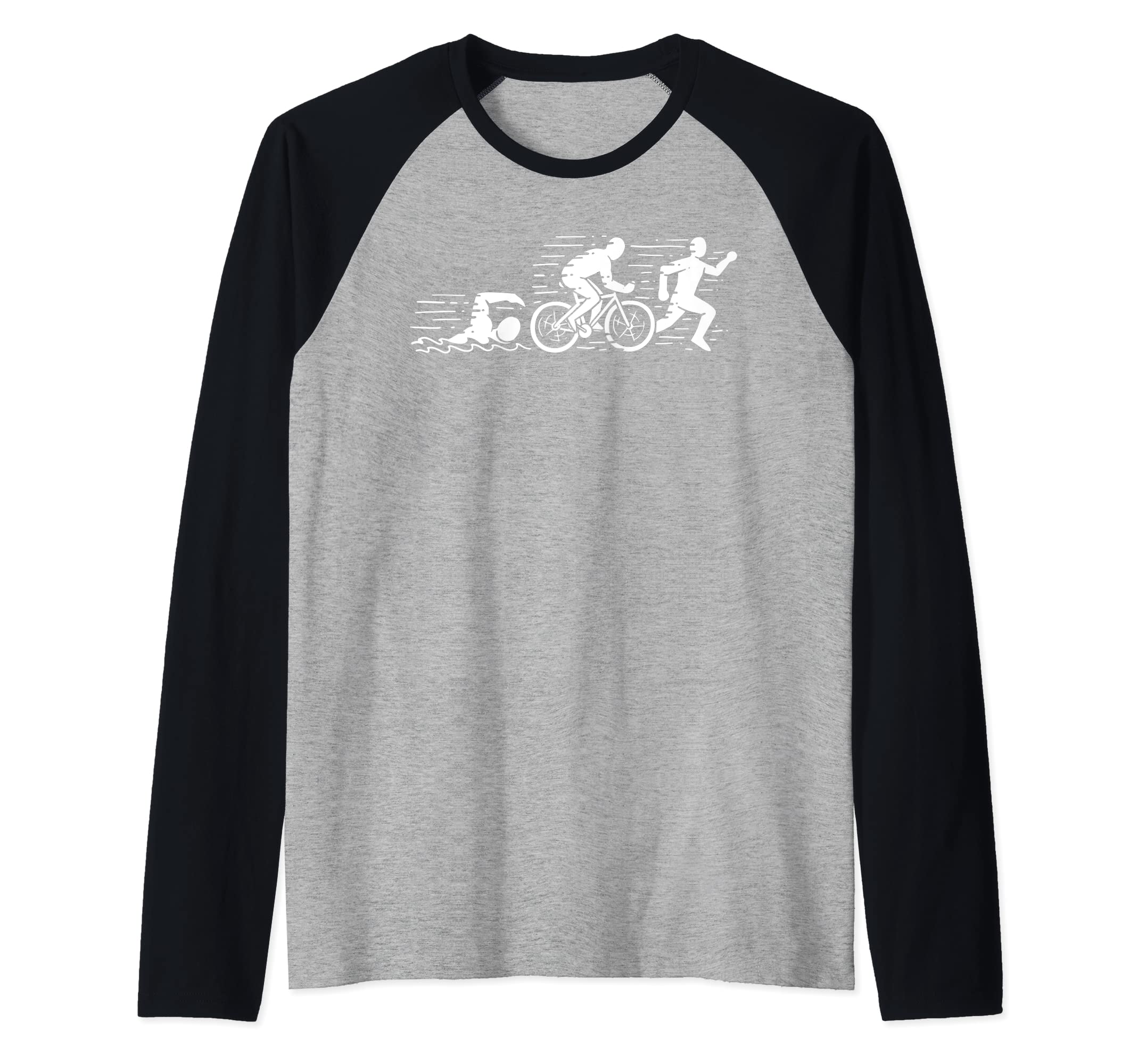 Triathlon - Swimming, Cycling, Running - Sports Raglan Baseball Tee