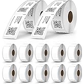 Supdesk Direct Thermal Labels Compatible for DYMO 30336 (1" x 2-1/8") LabelWriter 4XL White Shipping Postage Address Label 12 Roll 6000 Labels NOT Fit 5XL