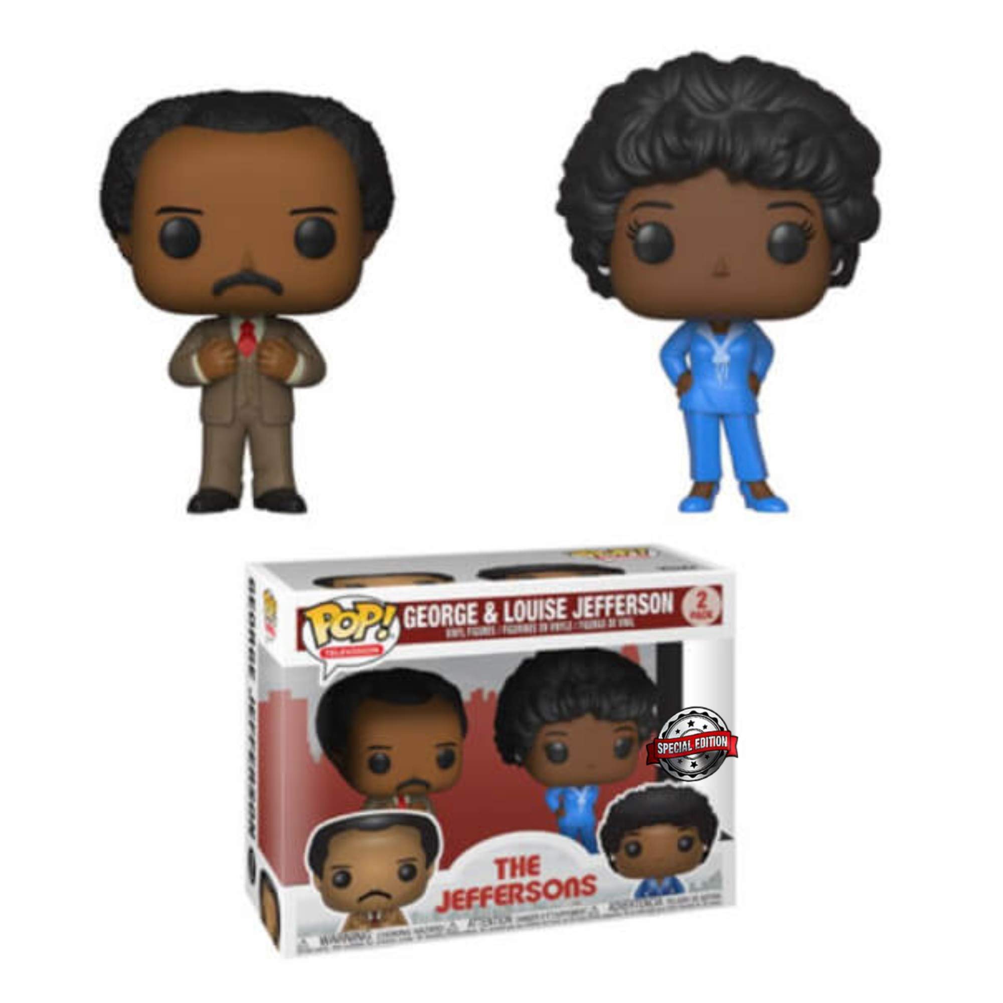 The Jeffersons - George & Louise Pop! Vinyl, 2 Pack