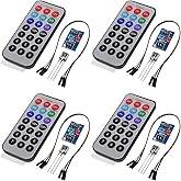 ACEIRMC 4Sets HX1838 NEC Infrared IR Remote Control Sensor Module IR Receiver Module DIY Kit for arduino (White)