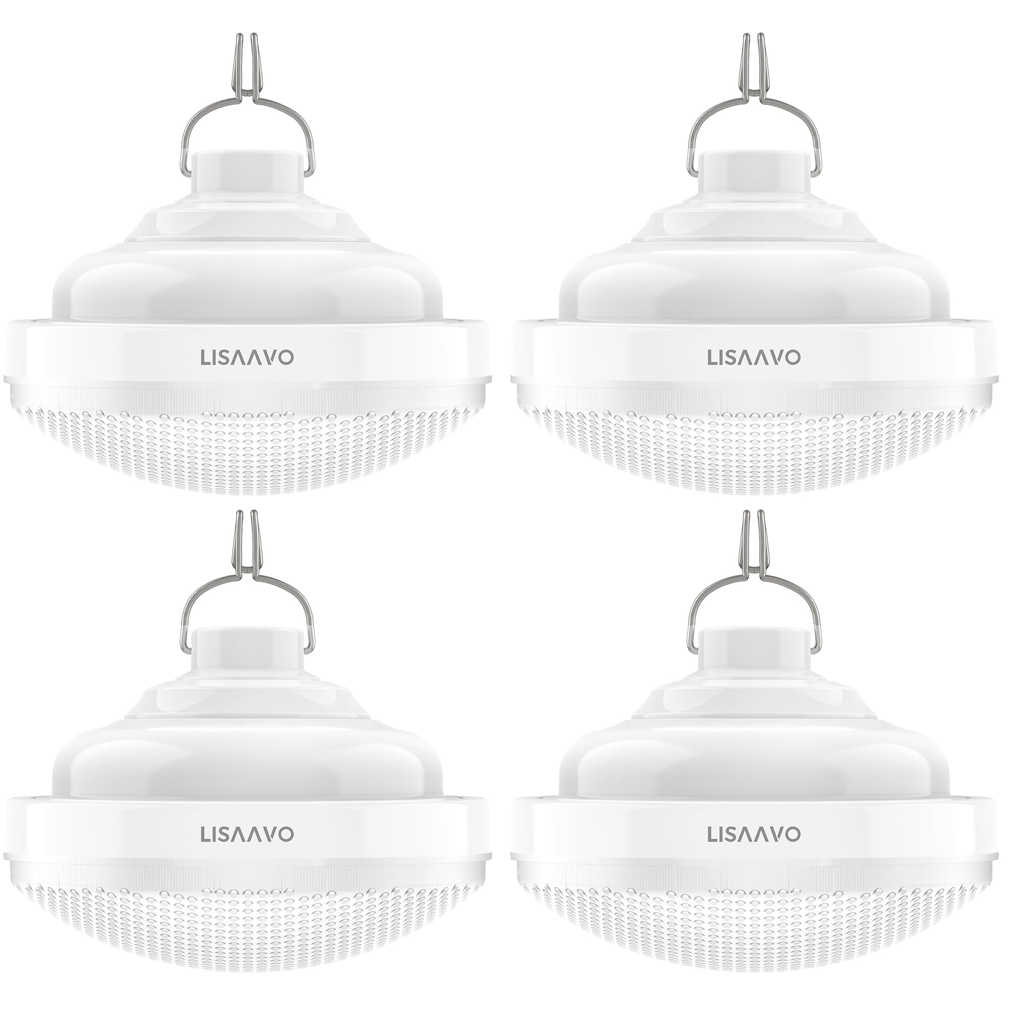 Lisaavo Portable Extra Bright Camping Lights 4-Pack USB Lamp Rechargeable 4800mAh Rechargeable Lamps for Home,4 Pack