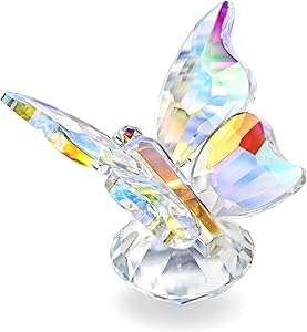 H&D HYALINE & DORA Colorful Crystal Butterfly Collection Figurines Glass Animals Table Decor Paperweight