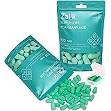 100 Pair Ear Plugs for Sleeping, Reusable Soft Foam Earplugs Noise Cancelling Sound Blocking Reduction Earplugs for Sleeping,