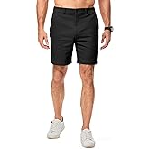 Dokotoo Men Men's Classic-Fit 7" Chino Short Summer Stretch Waist Cotton Twill Casual Dress Shorts with Pockets