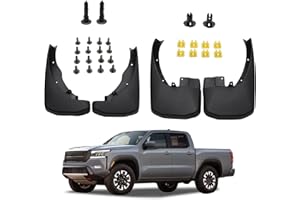 Kinwrdsn Frontier 2005-2022 2023 Pickup Mud Flaps - All Weather Splash Guards Front & Rear Set of 4