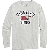 Vineyard Vines Boys Boys' Textured Football Whale Long-Sleeve Tee