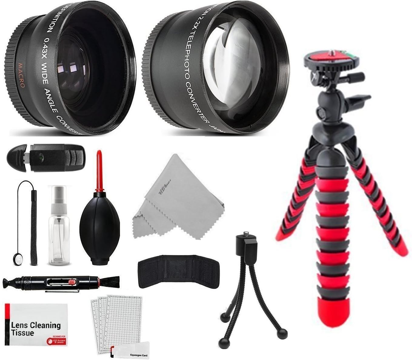 52mm Essential Lens and Tripod Kit for Nikon D3000, D3100