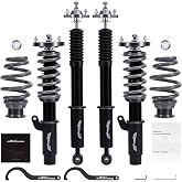 maXpeedingrods T7 Racing Coilovers for BMW 3 Series E46 1998-2006 | 316i 318d 320i, 323i 325i 328i 330i, 24 Levels Damping Adjustable Coilovers Suspension Kit, Height Adjustable Lowering Kit