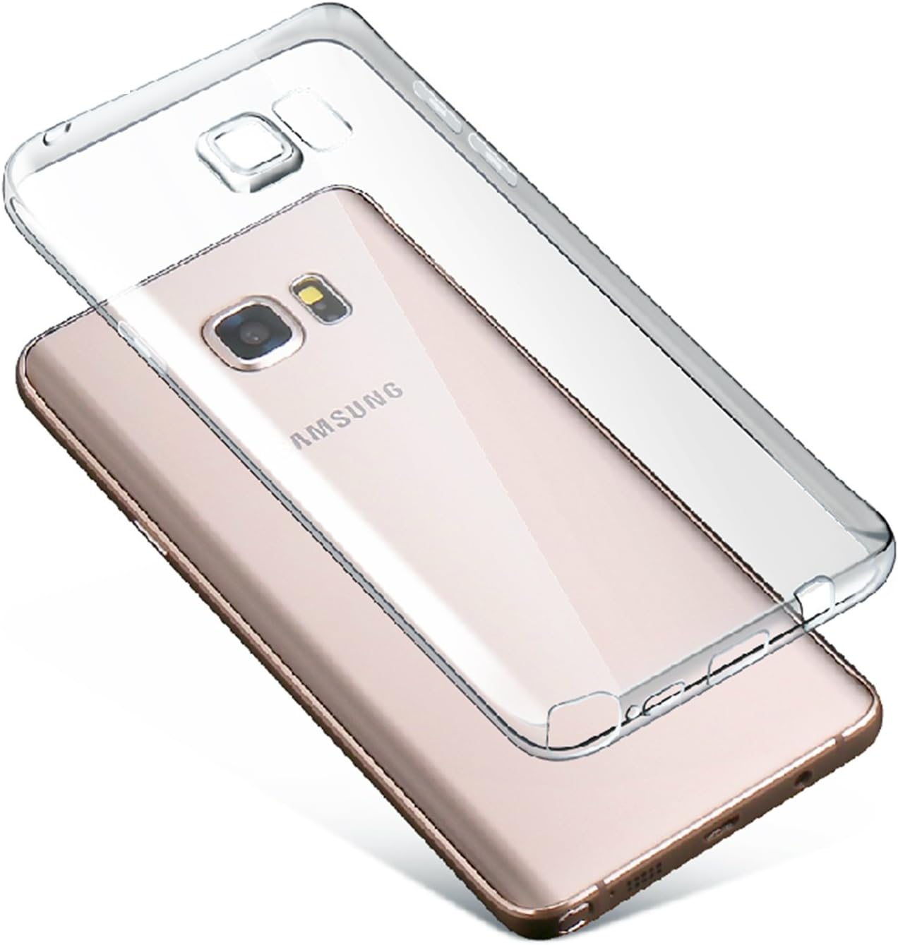 For Samsung Galaxy Note 5, White Zilant Transparent Protective Case Clear Lightweight Ultra Thin Slim Fit TPU Cover N920T, N920A, N9200