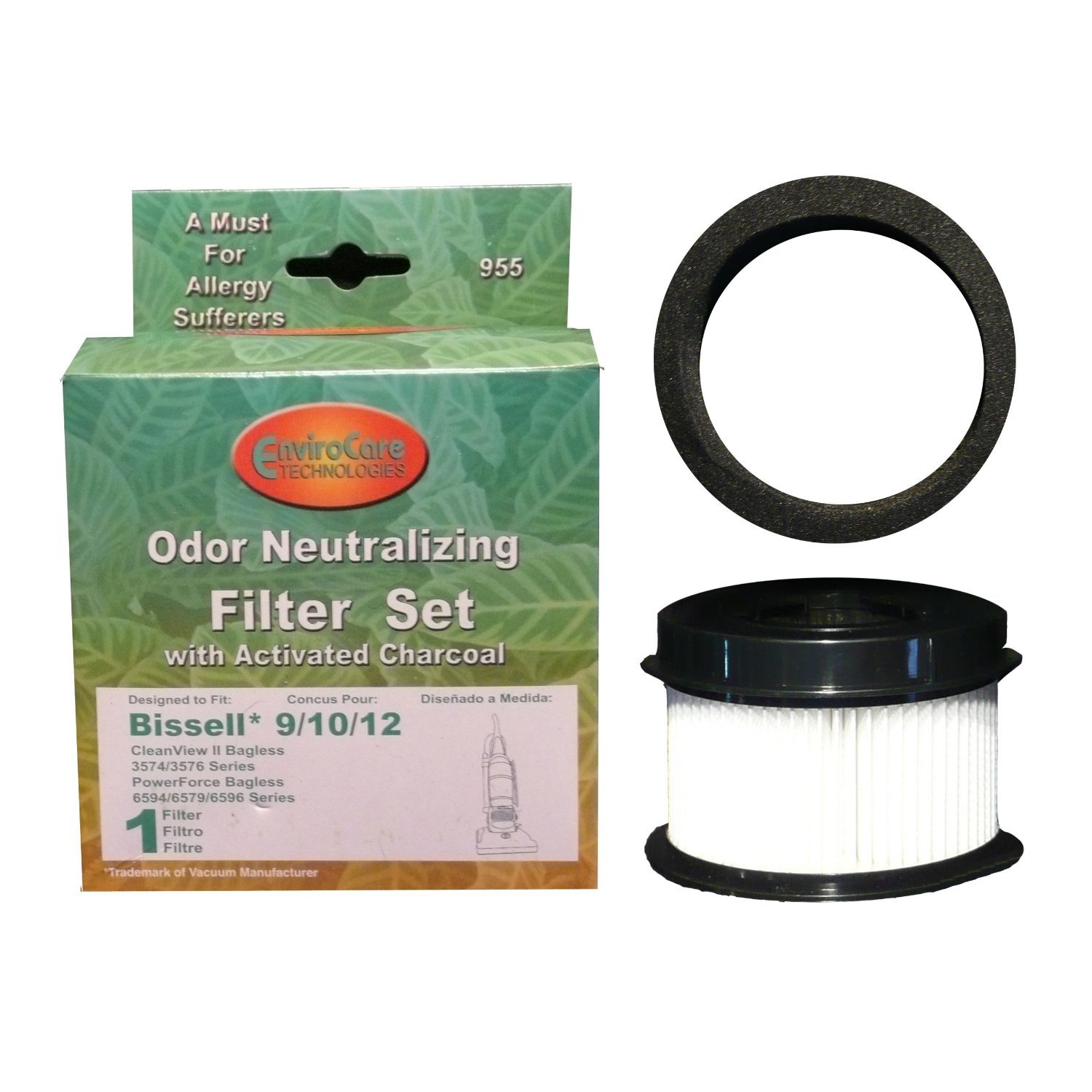 (2 Sets) Bissell Bagless Upright Vacuum Cleaner Style 9/10/12/16 Hepa