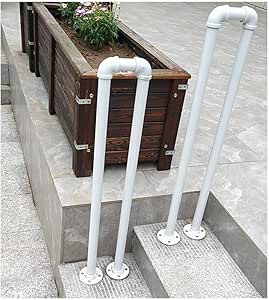 LXDDP Barandilla para escaleras Exteriores Barandilla Escalera Blanca