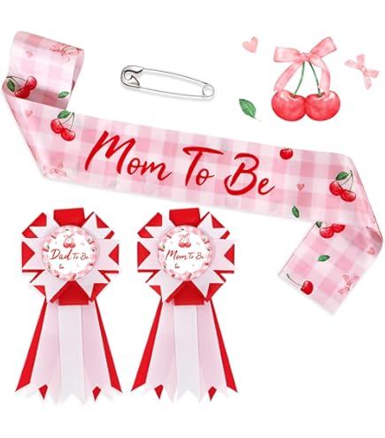 Cherry-Themed Cupcake Toppers – 36 Pieces, 9 Designs, Perfect For Baby Showers, Birthdays & Cherry Party Decor