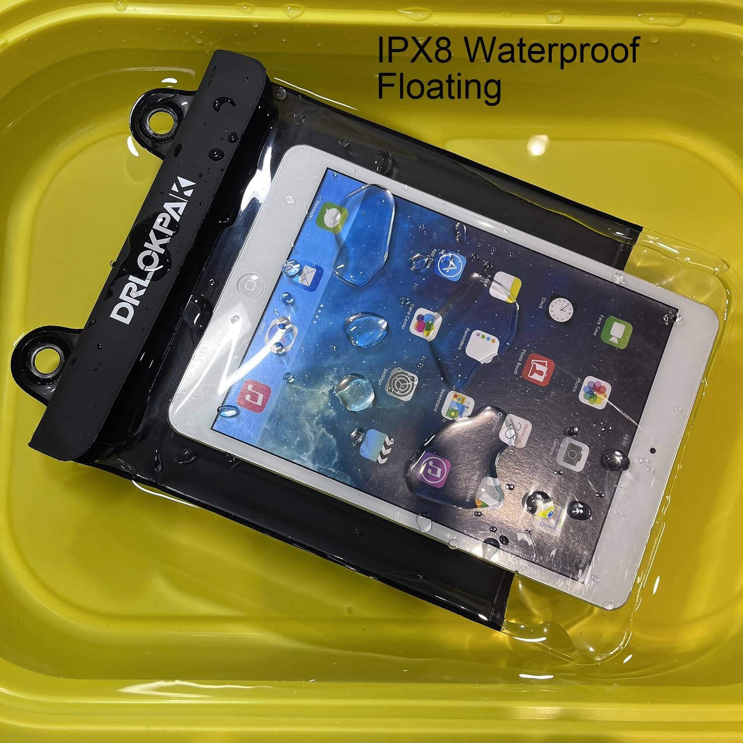 DRLOKPAK Waterproof eReader Case Cover Tablet Holder Floating Dry Bag Pouch for Kindle Paper White Oasis Fire 7 HD 8 Nook HD 9 Kobo Libra 2 iPad mini Tab 7 Nexus 7