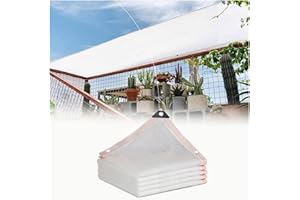 Large White Shade Cloth 55% Sunblock Shading Net for Event Tents Stadiums and Greenhouses, UV Resistant Outdoor Sun Shelter 6