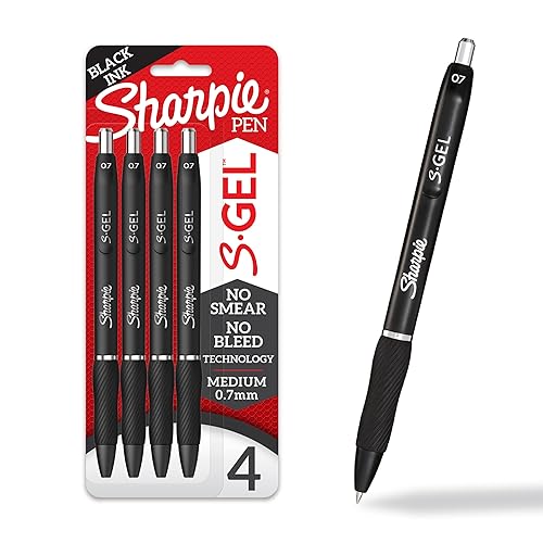 Sharpie S-Gel Pens, Medium Point Black Ink, Count