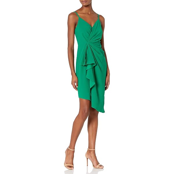 trina turk asymmetrical dress Trina Turk Women's Amara Ruffle Dress in Forrest Rose size 10