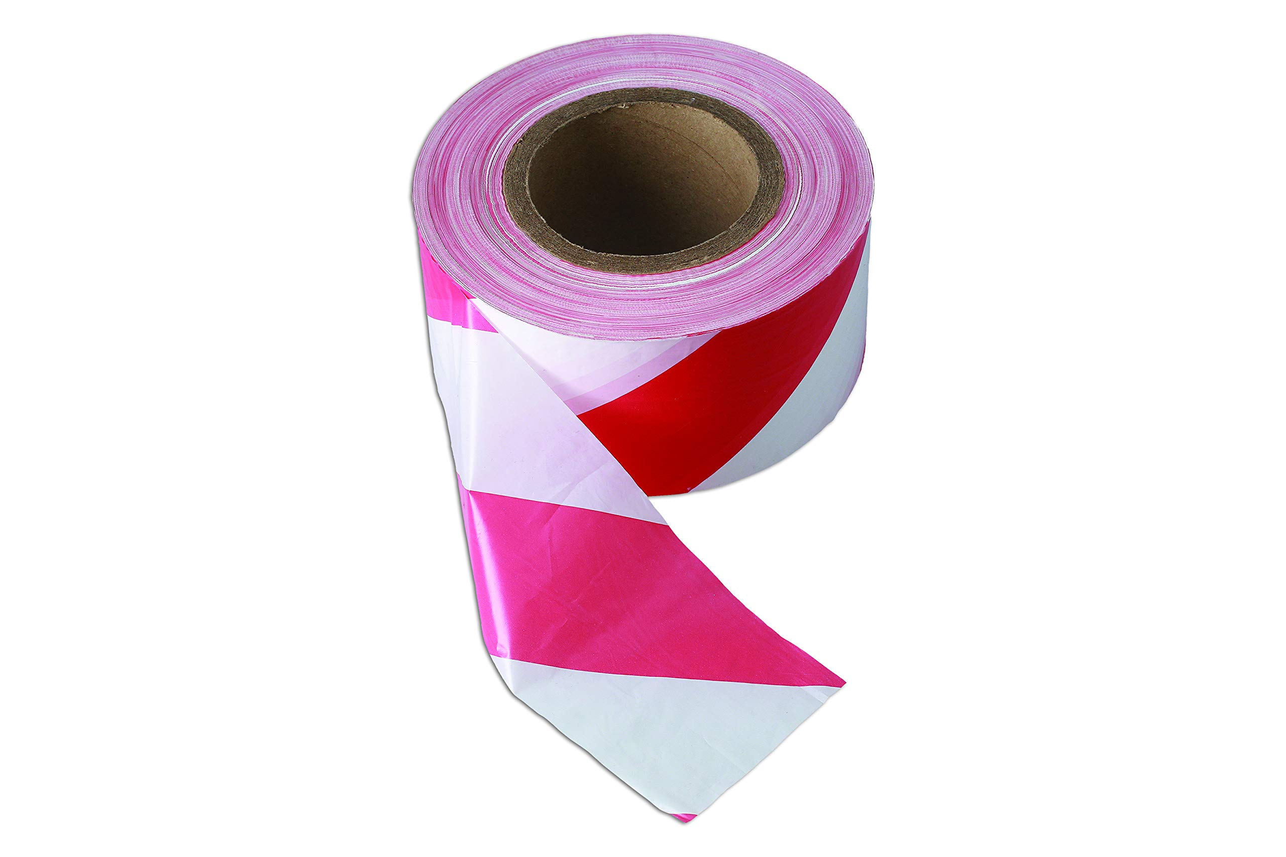 Connect 35365 Red & White Barrier Tape 75mm x 500m Non Adhesive 1pc