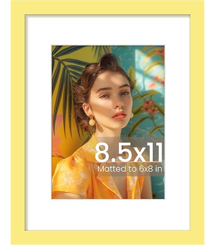 Amazon.com - ArtToFrames 8.5x11 Inch Yellow Picture Frame, This
