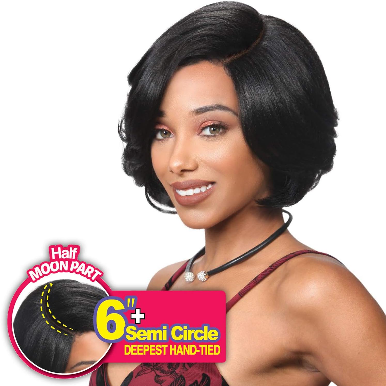Zury Sis Sassy Lively Spirit Half Moon Part Wig SASSY HM-H MIU (99J)