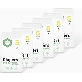 Parasol Clear+Dry Disposable Diapers, RashShield Protection, Leakproof Design, Hypoallergenic Diaper Set | Size 5 (26 lbs.) 36 Count