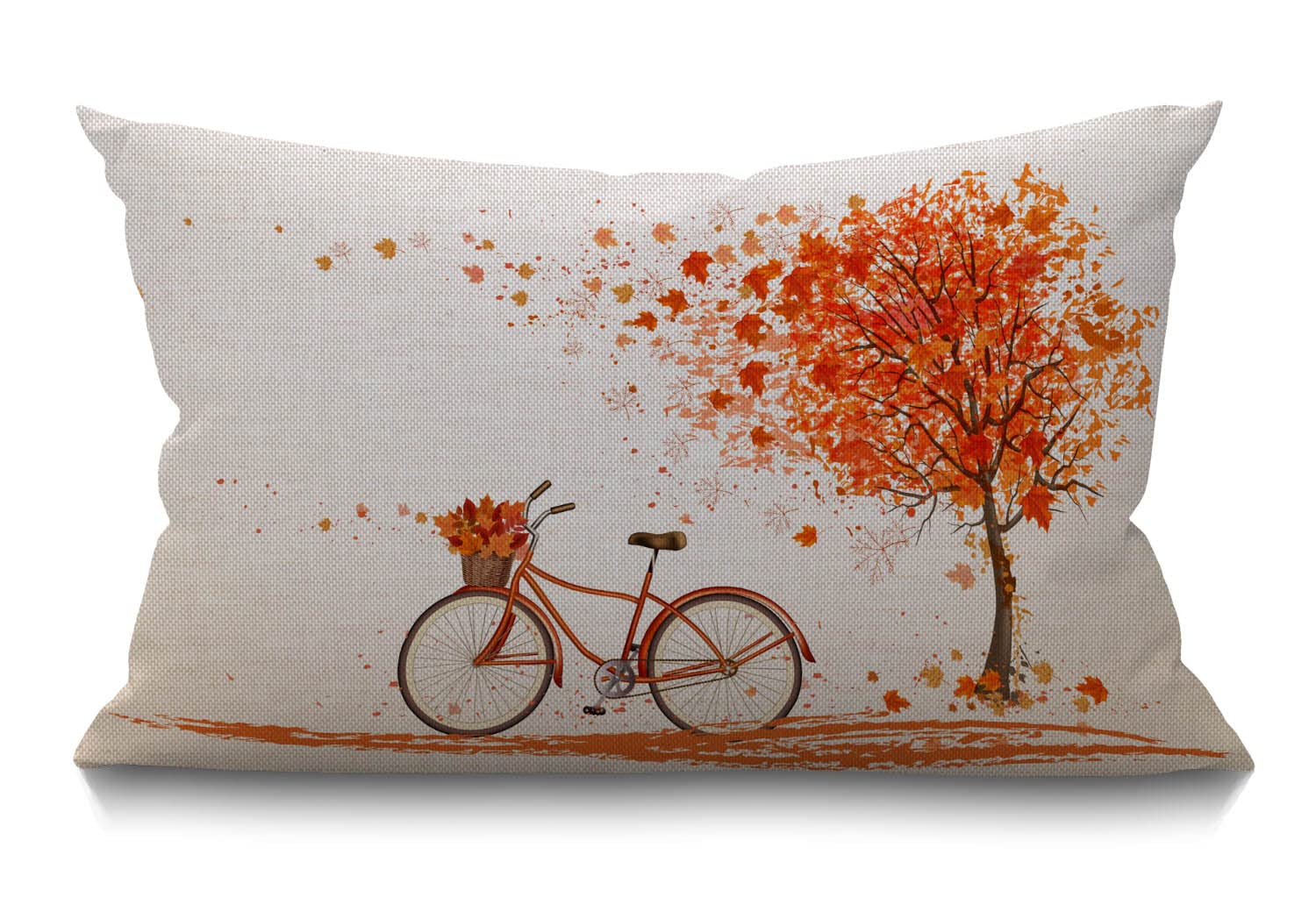 BGBDEIA Decorative Linen Cushion Covers 30 x 50 cm (12" x 20") Rectangular Tree Throw Pillow Covers for Garden Patio Living Room Couch Sofa