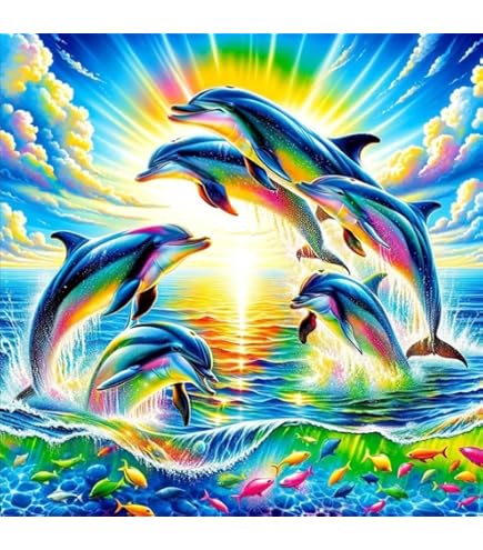 その他 Artbeats Dolphins Amazon.com: UKboken Diamond Painting Kits for Adults Full