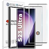 AACL for Samsung Galaxy S23 Ultra Screen Protector Tempered Glass, 3D Curved Glass for S23 Ultra 5G,6.8 Inch [Fingerprint Unlock][Anti-Scratch][Case Friendly][2 Pack]
