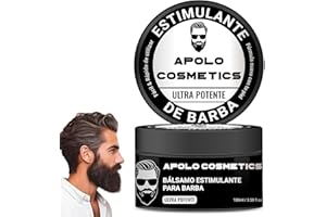 APOLO COSMETICS Para Barba, Crecimiento De Barba Para Hombre, Beard Stimulating Balm Beard Cream, Estimulante De Barba Ultra Potente, Beard Balm for Men Growth Oil, Balsamo Negro Moisturizes Strengthens (1PCS)