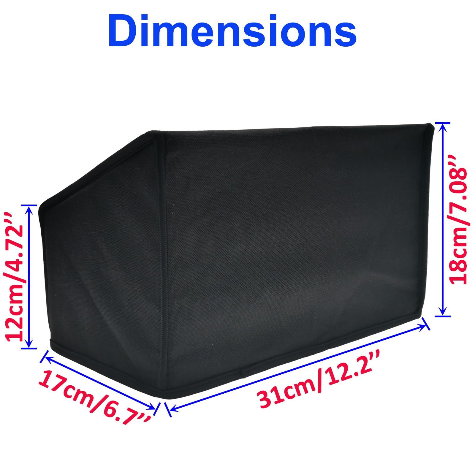 SHTCSZBA Waterproof Antistatic Nylon Fabric Dust Cover Protector for Fujitsu ScanSnap iX500 / iX1400 / iX1600 Color Duplex Image Scanner for Mac or PC