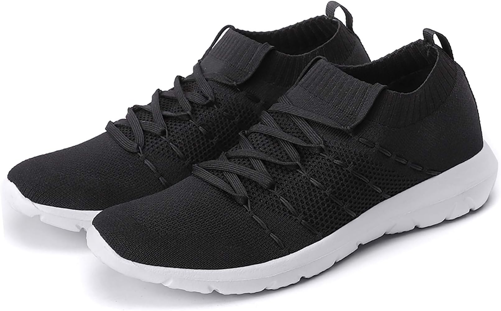 Women's Walking Shoes Slip On Athletic Running Sneakers Knit Mesh Comfortable Work Shoe