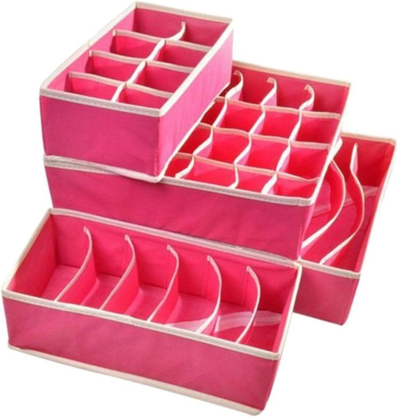 Sterling Innerwear Organizer 15+1 Multi Compartment Cell Foldable Storage Box/Closet Organizer/Non-Smell Drawer Organizer, 15 grids + 1 for Underwear Closet Storage