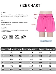 EXARUS Girls Butterfly Shorts Flowy Athletic Dance