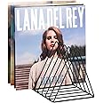 EASEPRES Vinyl Record Holder Storage, 9 Slot Metal Magazine Book Album Display Rack, Stylish Triangle Desktop File Sorter Organizer for Home Office, Black